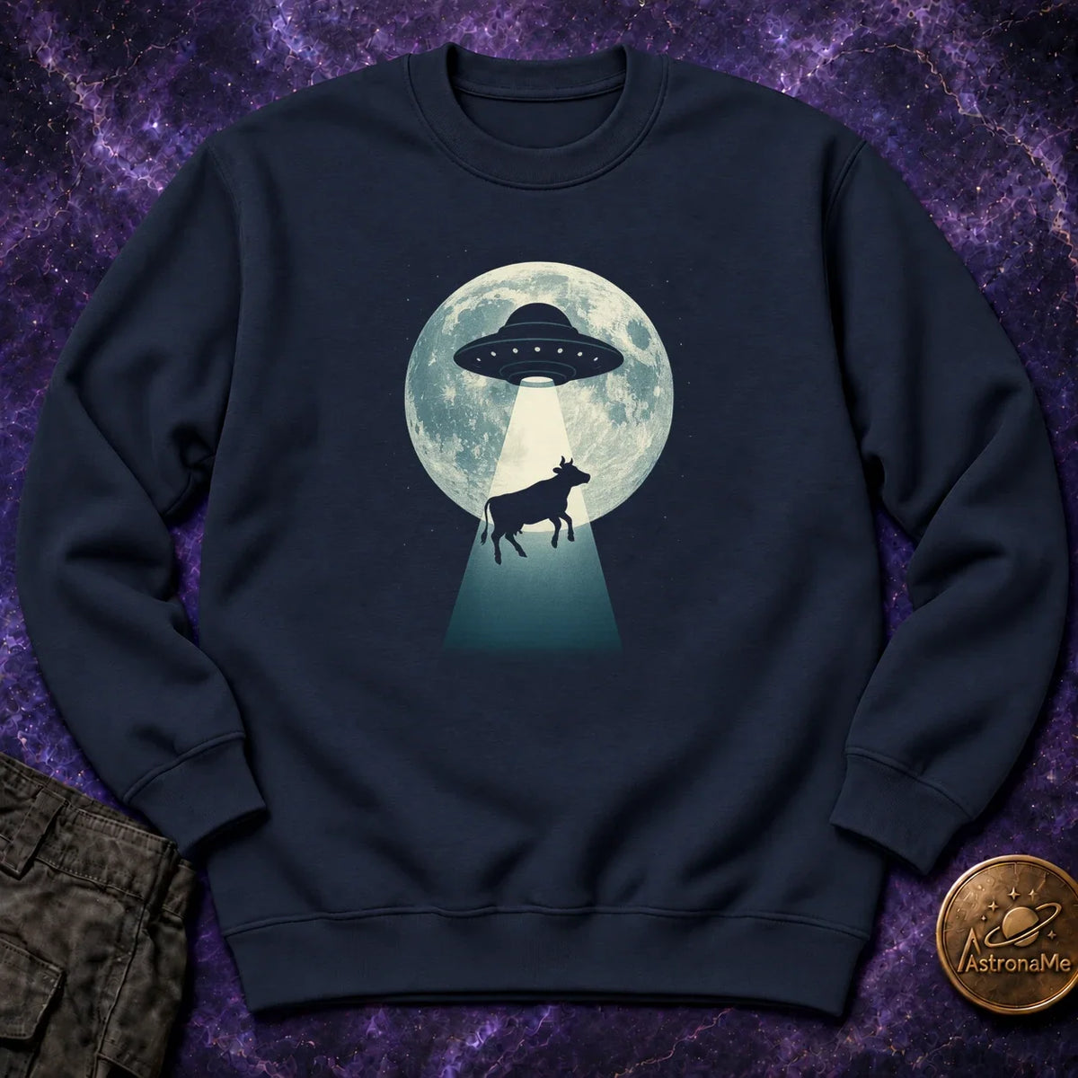 UFO Abudction Crewneck Sweatshirt product image 3
