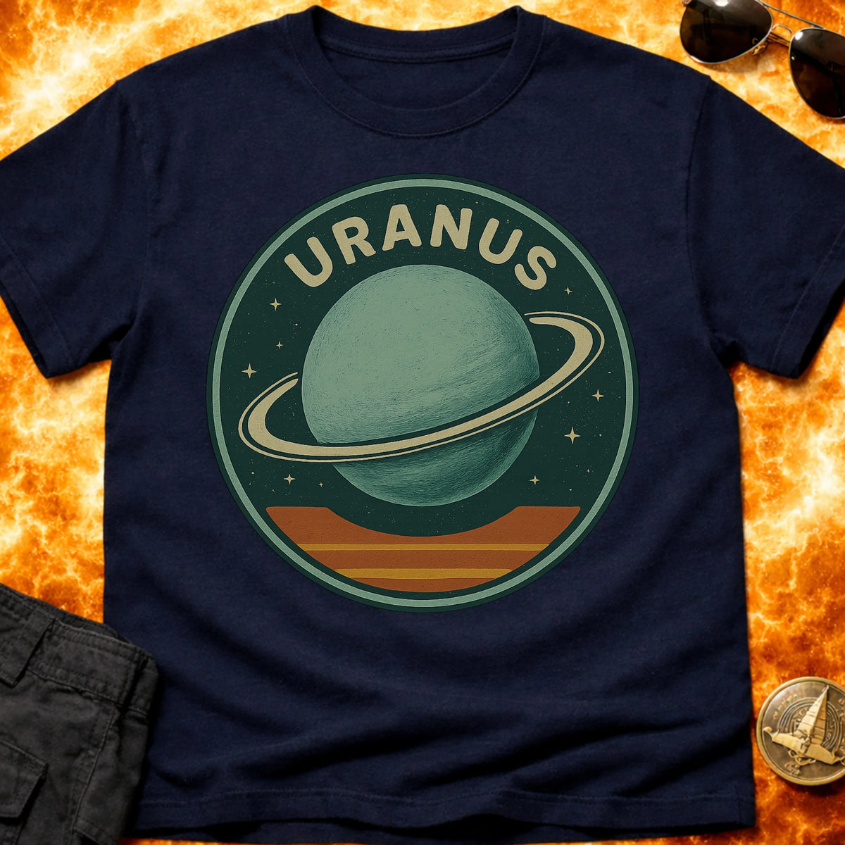 Uranus Retro Patch T-Shirt product image 2
