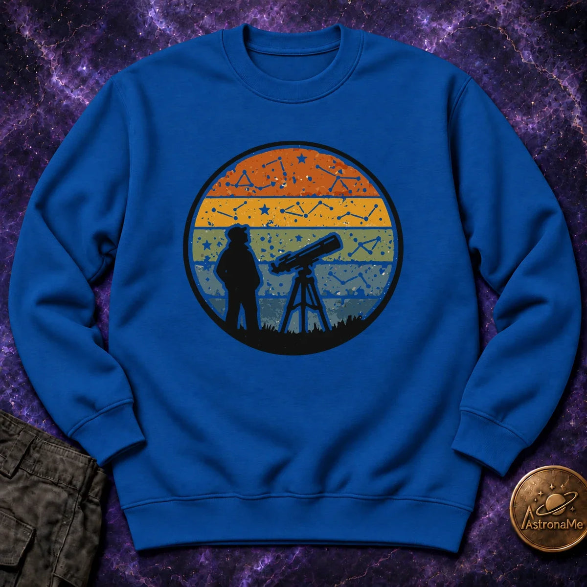 Vintage Stargazer Sunset Crewneck Sweatshirt product image 5