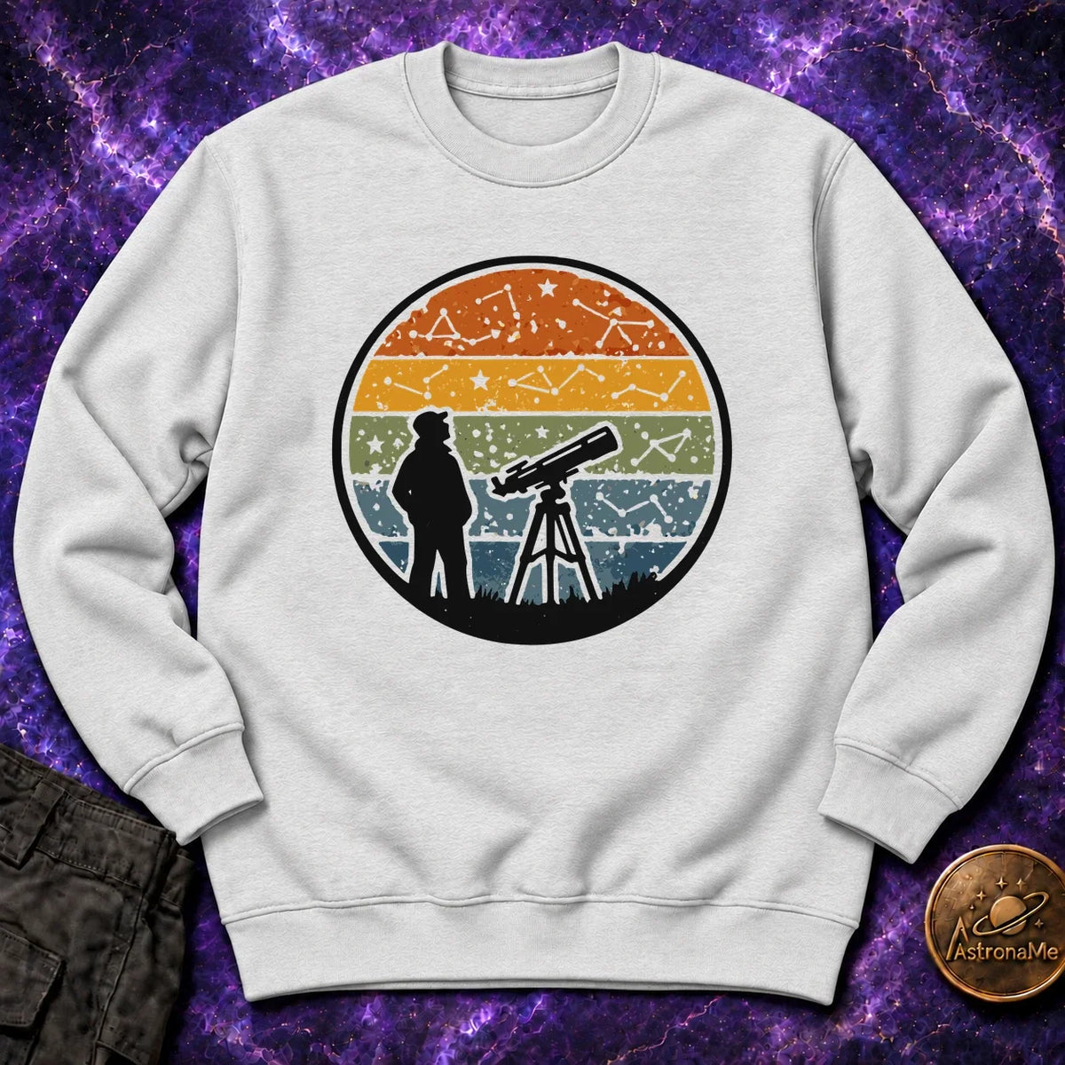 Vintage Stargazer Sunset Crewneck Sweatshirt product image 4