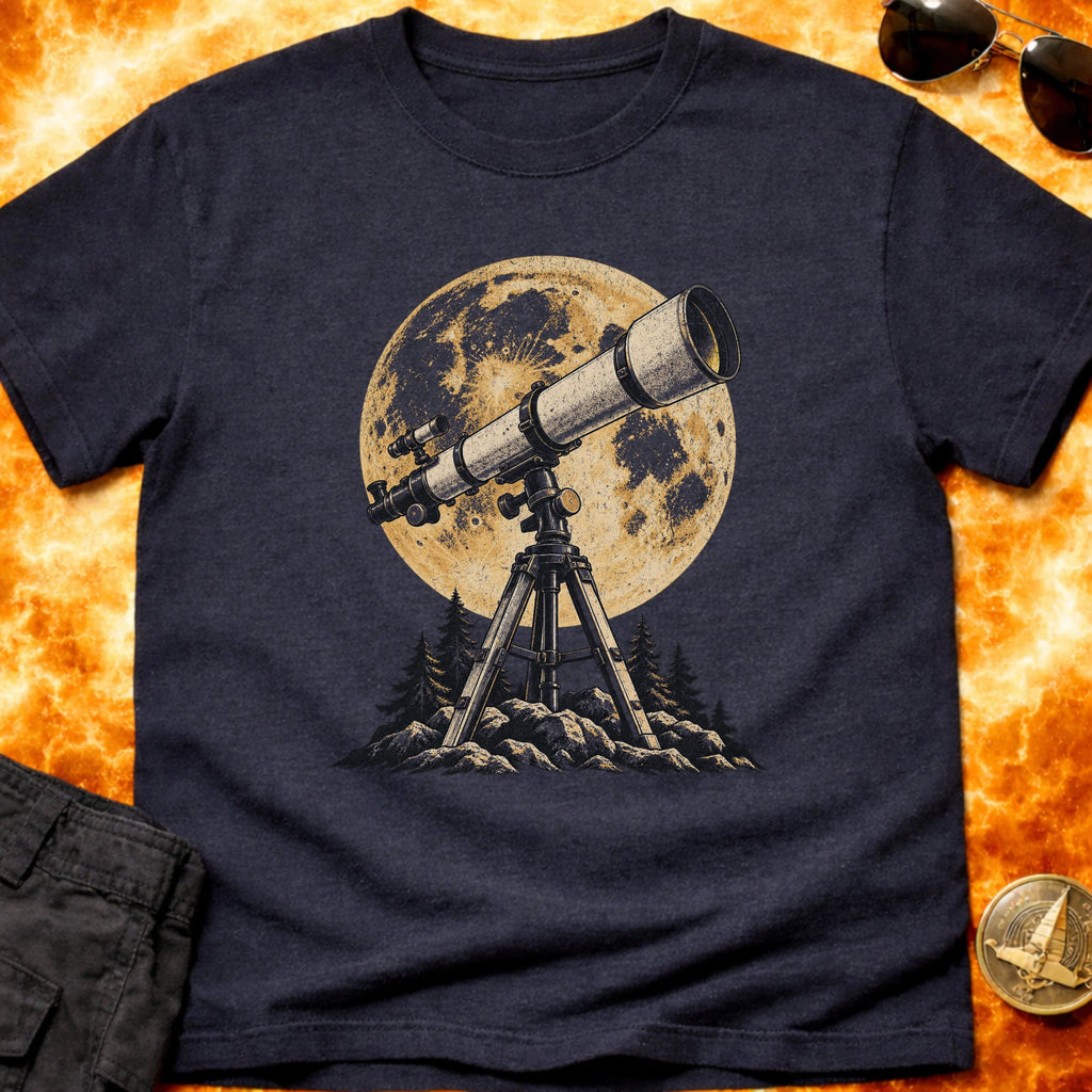 Vintage Telescope Moon T-Shirt product image 4