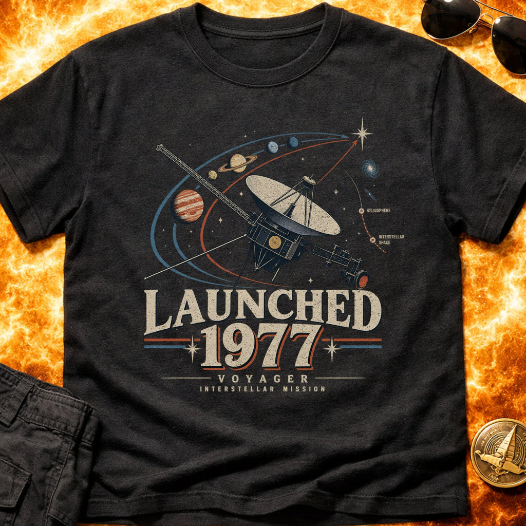 Voyager Launched 1977 Vintage T-Shirt product image 2