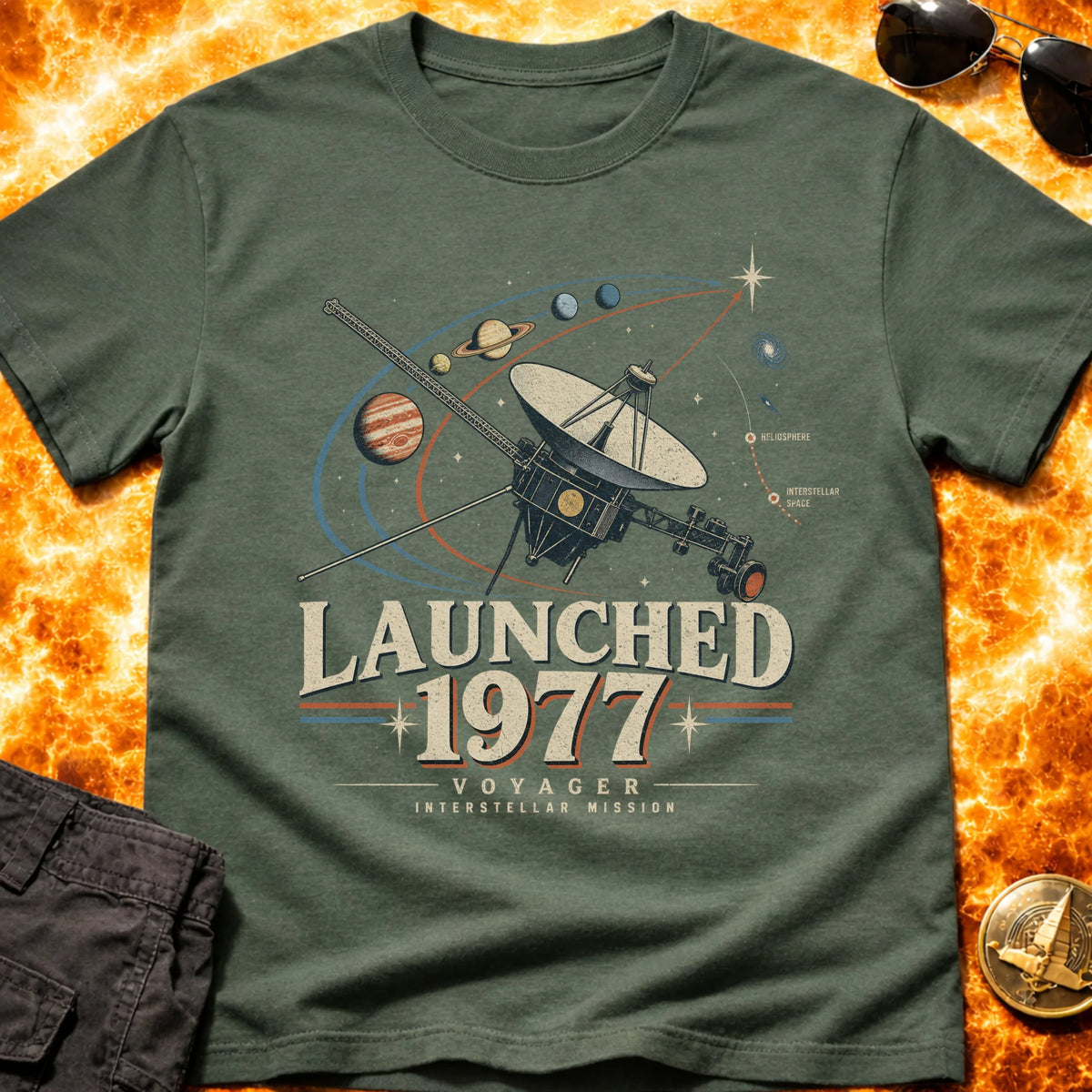 Voyager Launched 1977 Vintage T-Shirt product image 6