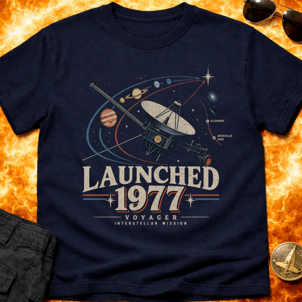Voyager Launched 1977 Vintage T-Shirt product image 3