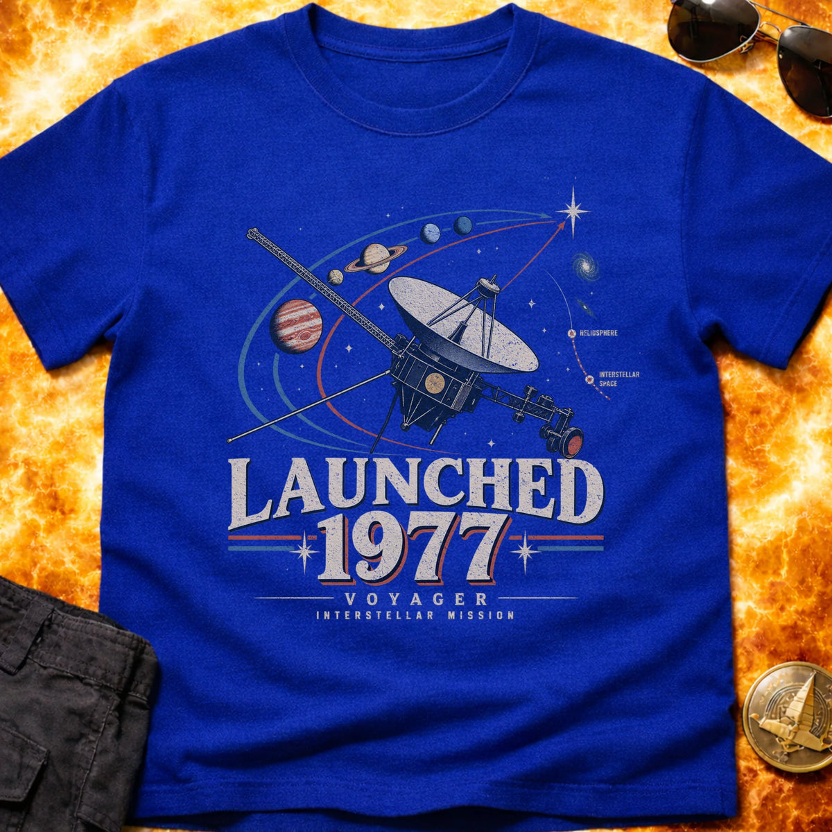 Voyager Launched 1977 Vintage T-Shirt product image 5