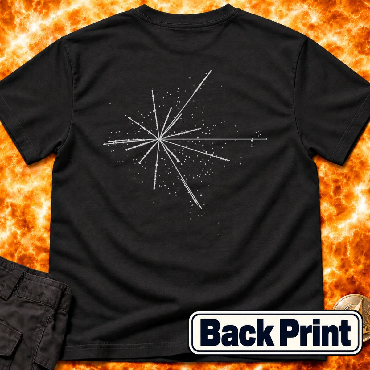 Voyager Pulsar Map Back Print T-Shirt product image 4