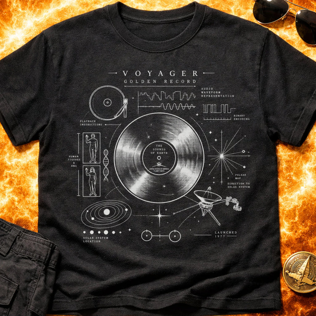 Voyager Record Schematic T-Shirt product image 1
