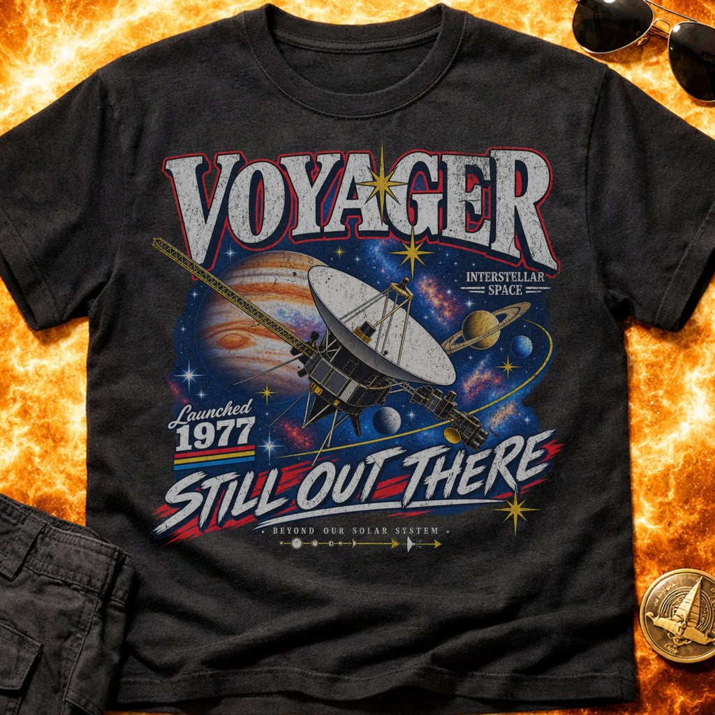Voyager Still Out There Retro T-Shirt product image 3