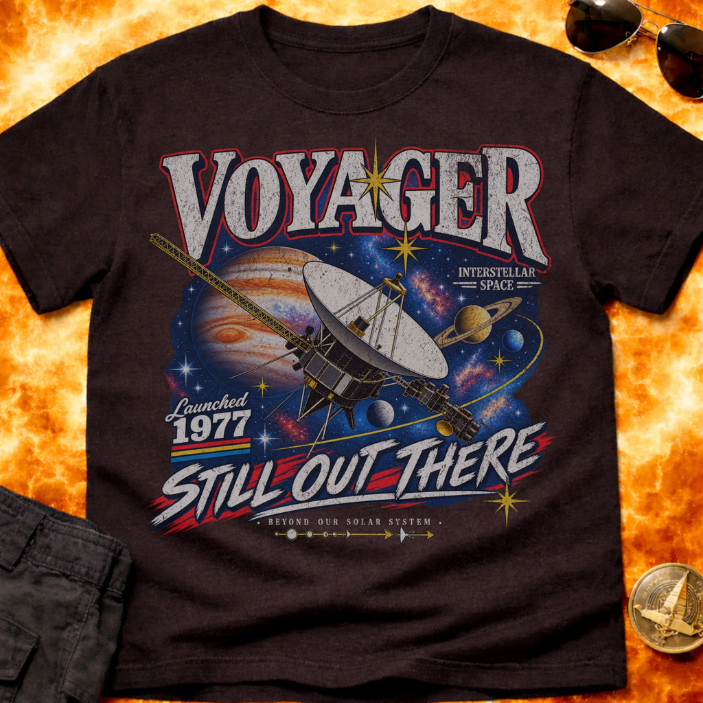 Voyager Still Out There Retro T-Shirt product image 4