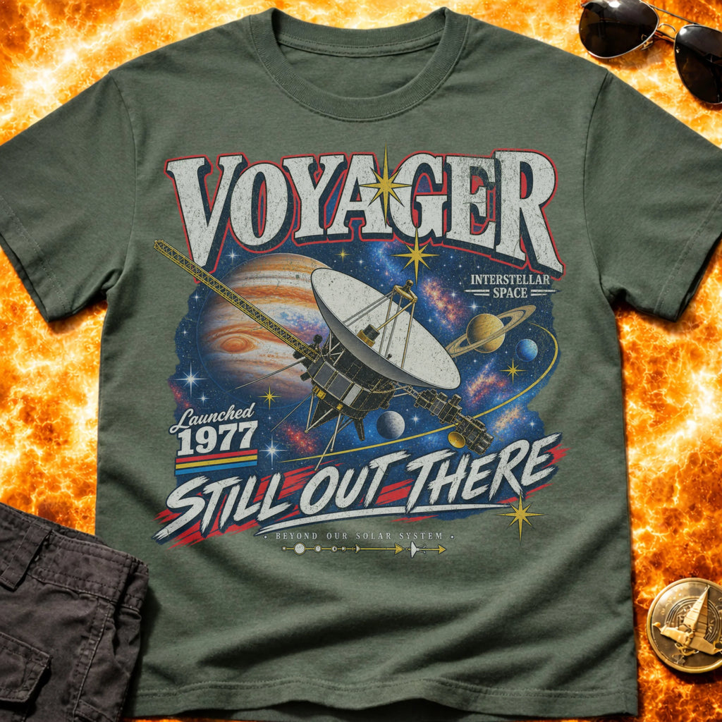 Voyager Still Out There Retro T-Shirt product image 6