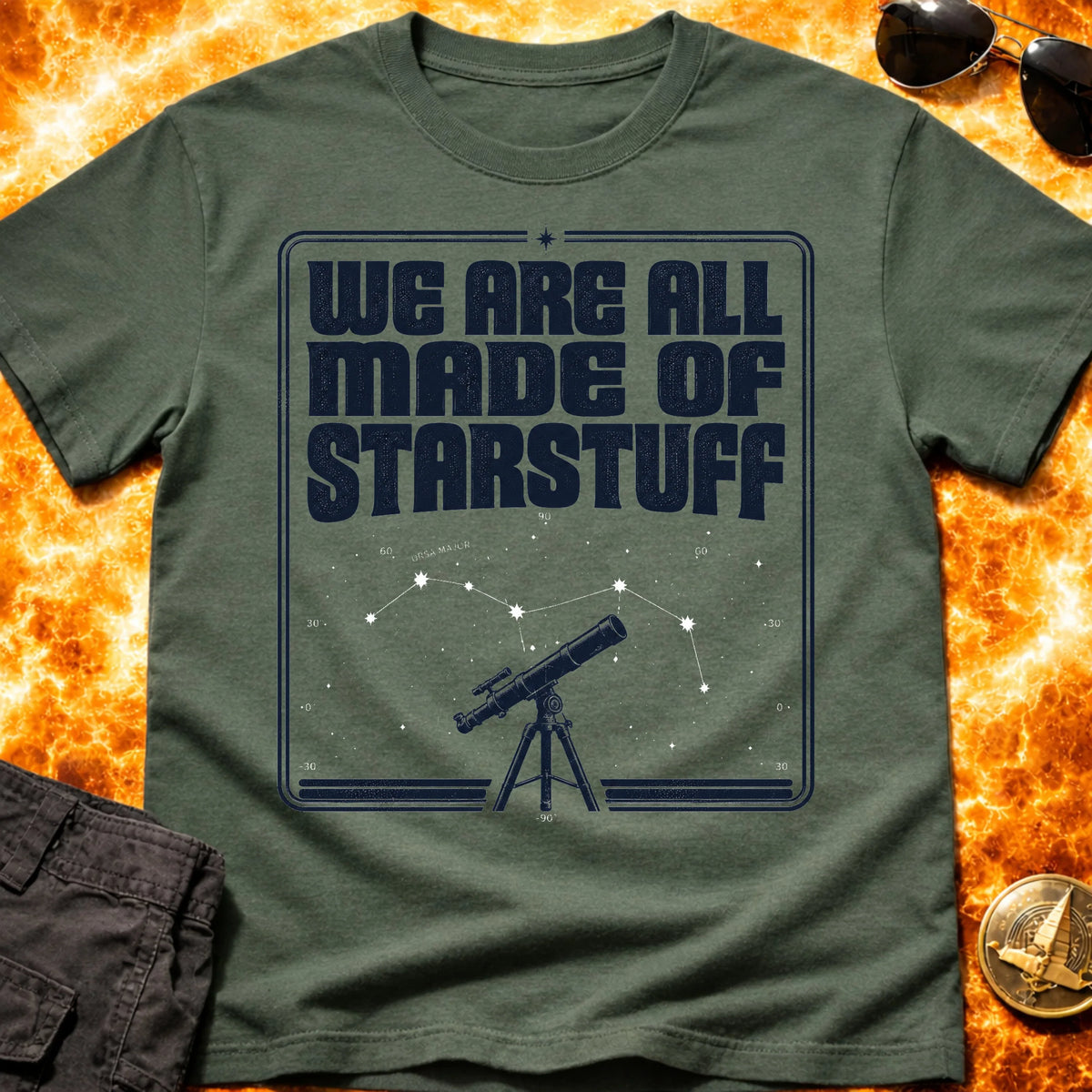 We Are All Made of Star Stuff Telescope T-Shirt product image 5