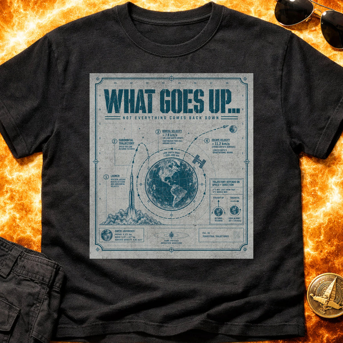 What Goes Up Schematic T-Shirt product image 3