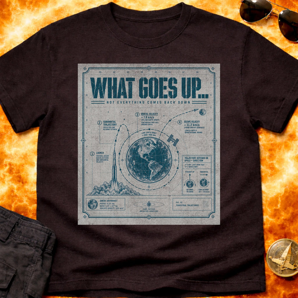 What Goes Up Schematic T-Shirt product image 4