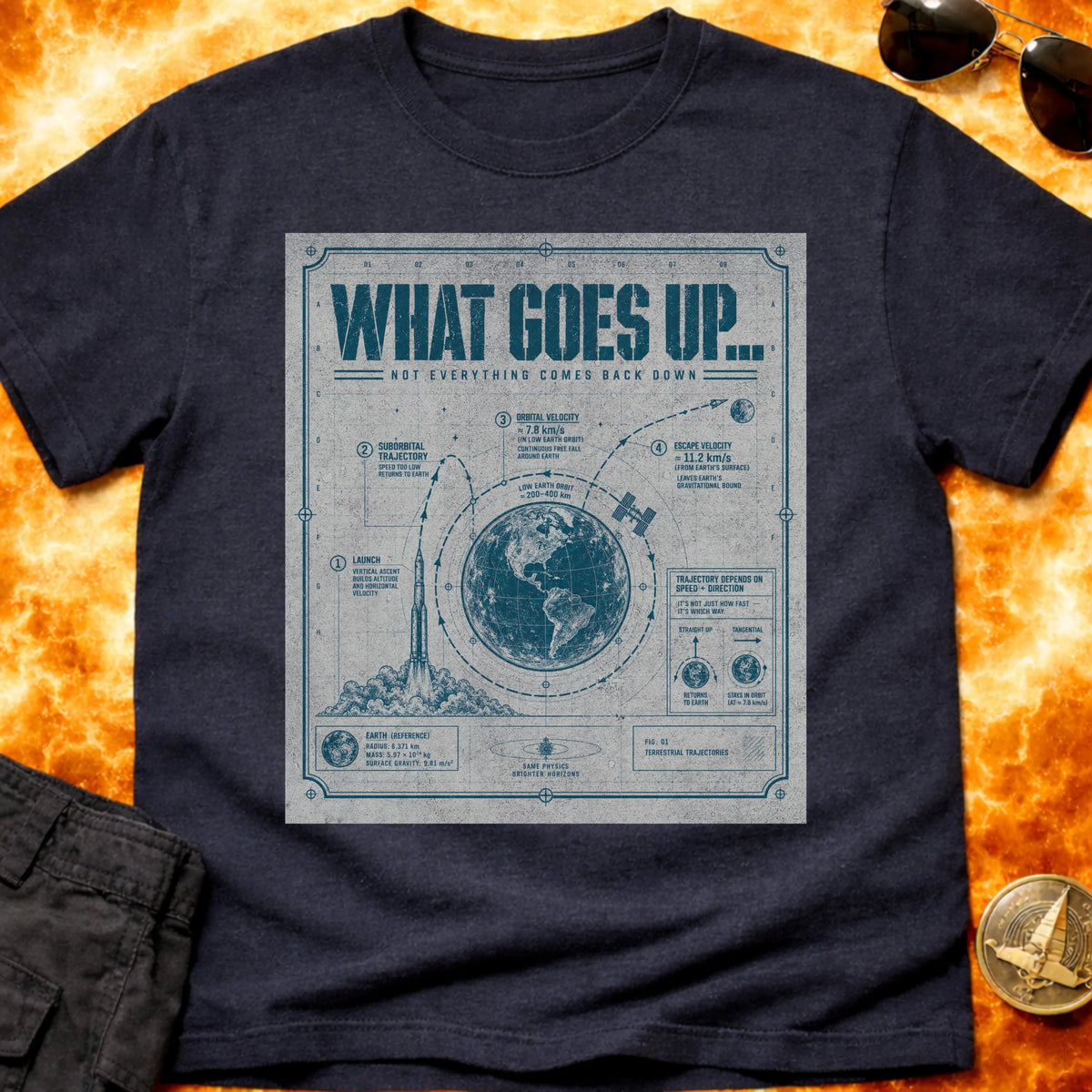 What Goes Up Schematic T-Shirt product image 5