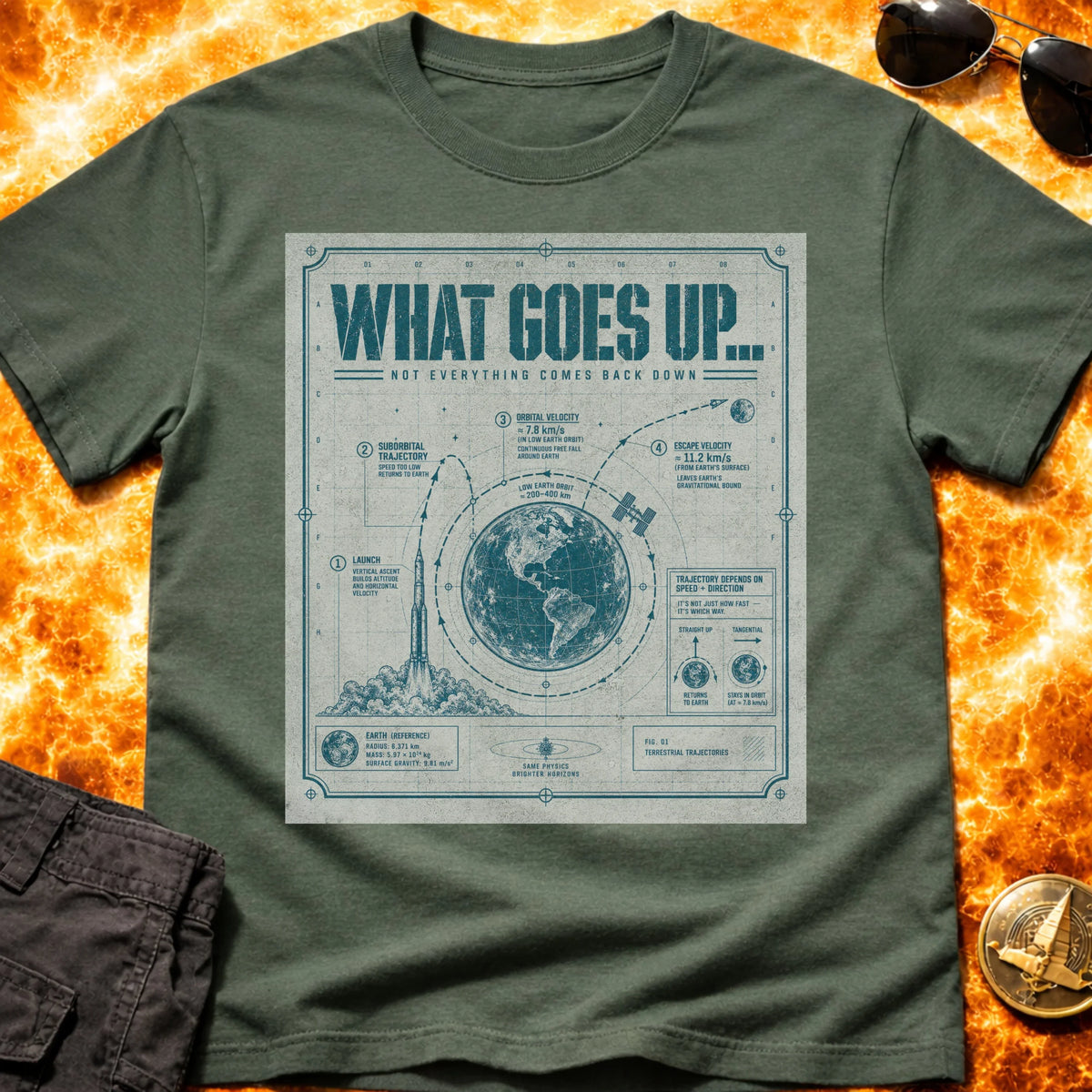 What Goes Up Schematic T-Shirt product image 1