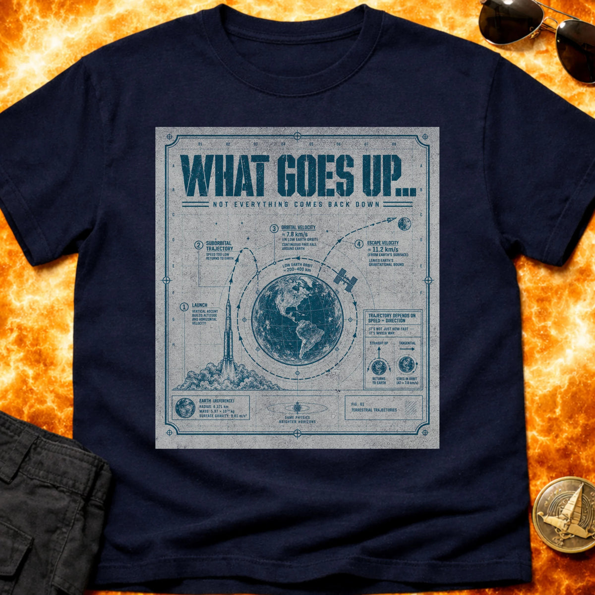 What Goes Up Schematic T-Shirt product image 2