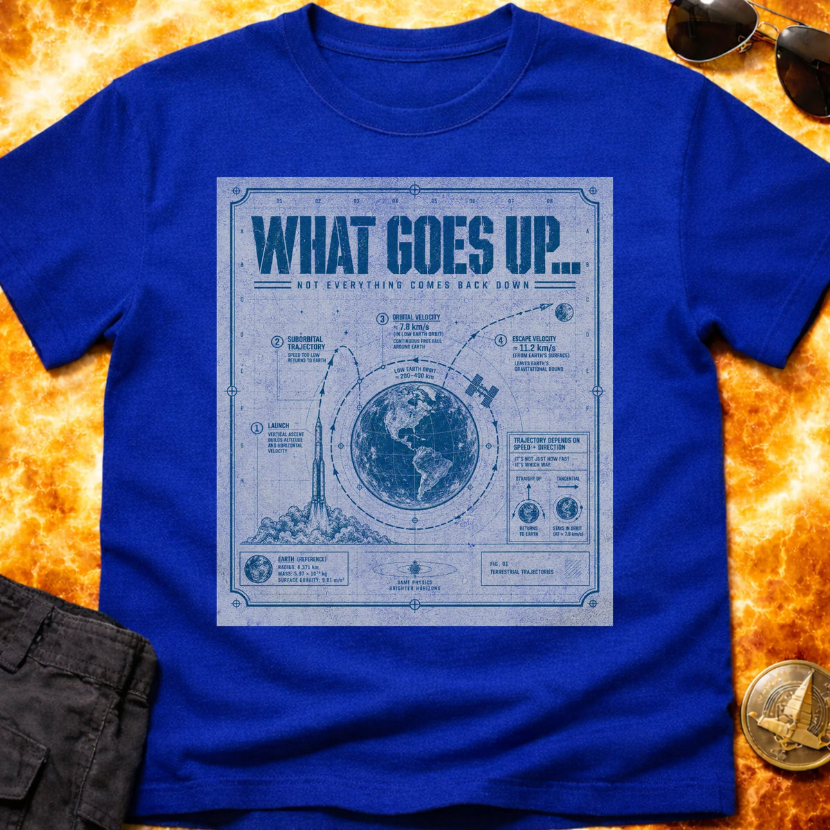 What Goes Up Schematic T-Shirt product image 6
