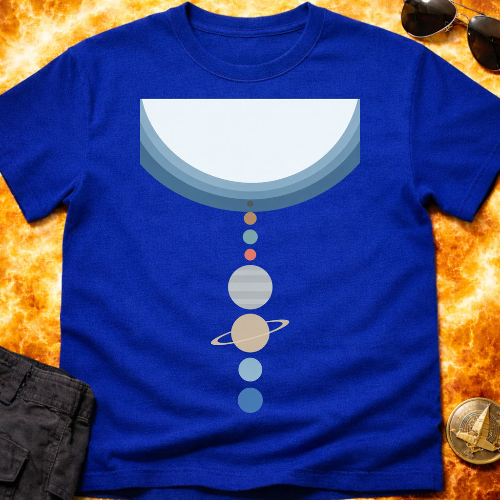 White Hot Sun Solar System T-Shirt product image 3
