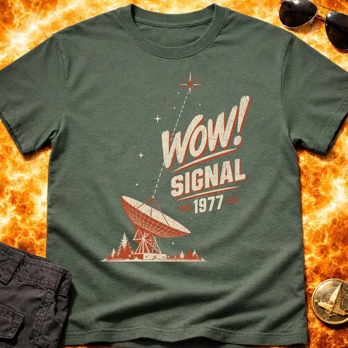 WOW Signal Dish T-Shirt product image 6