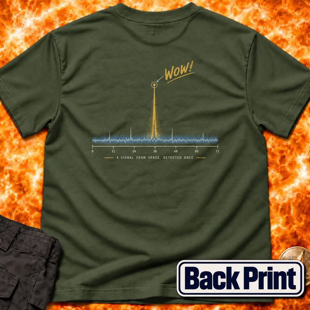 WOW Signal From Space Back Print T-Shirt product image 6