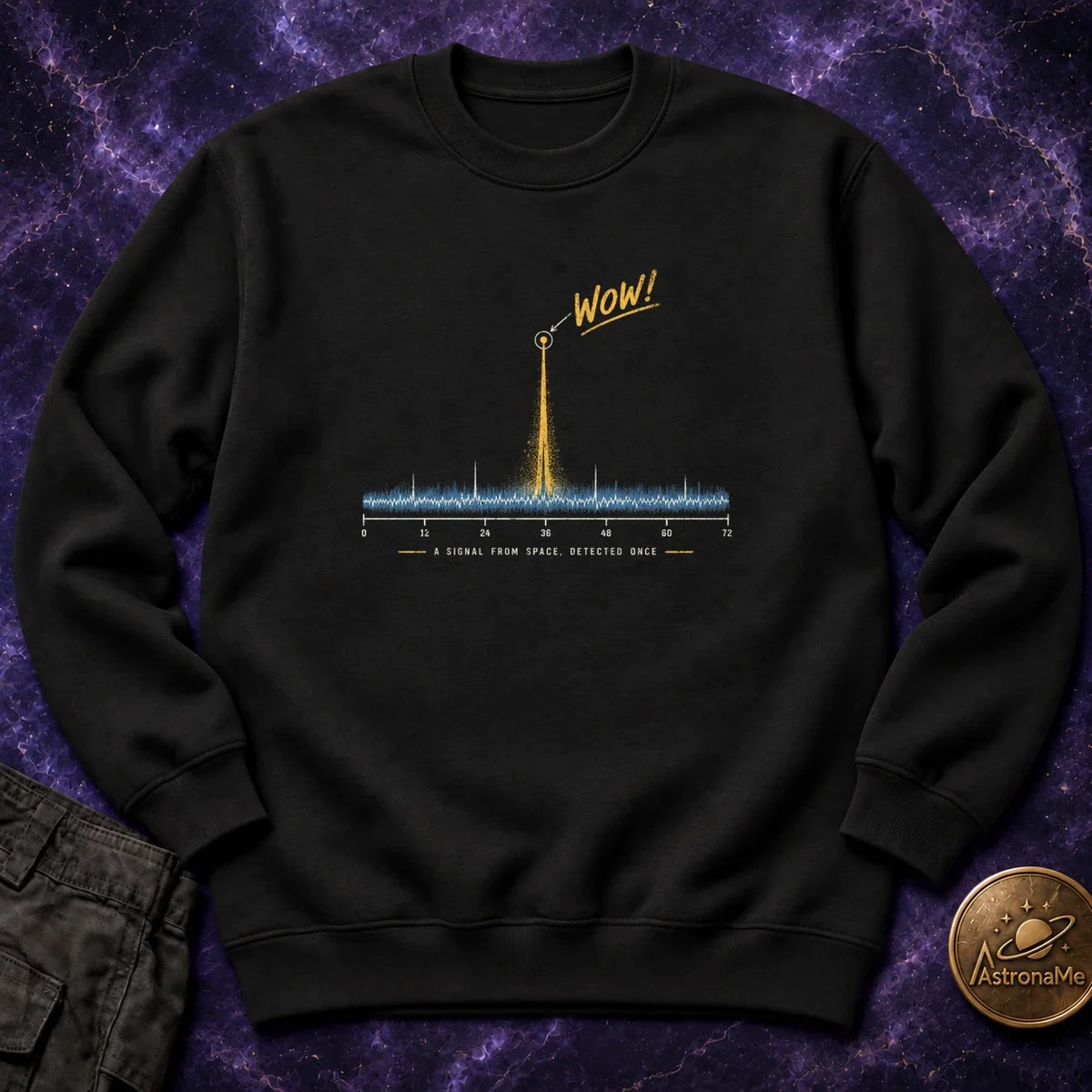 WOW Signal From Space Crewneck Sweatshirt product image 1