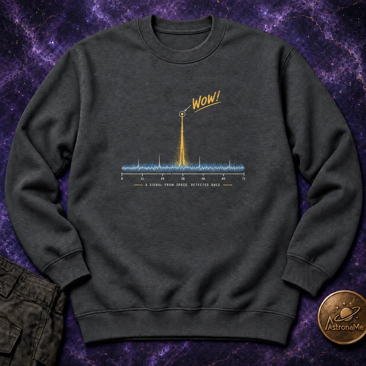 WOW Signal From Space Crewneck Sweatshirt product image 2