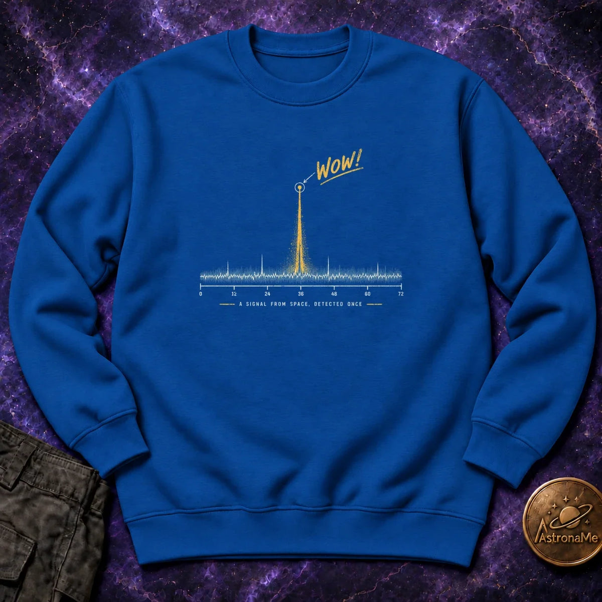 WOW Signal From Space Crewneck Sweatshirt product image 4