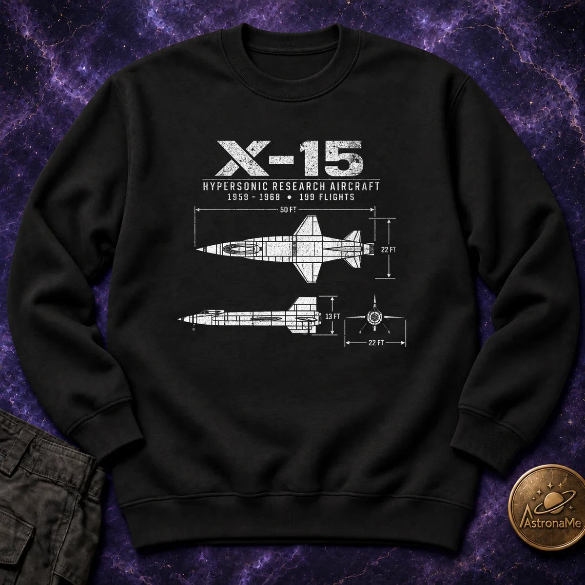 X-15 Schematic Crewneck Sweatshirt product image 5
