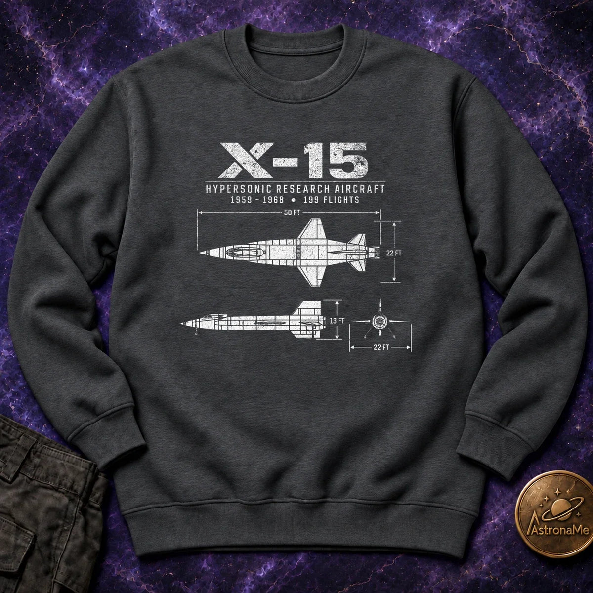 X-15 Schematic Crewneck Sweatshirt product image 2