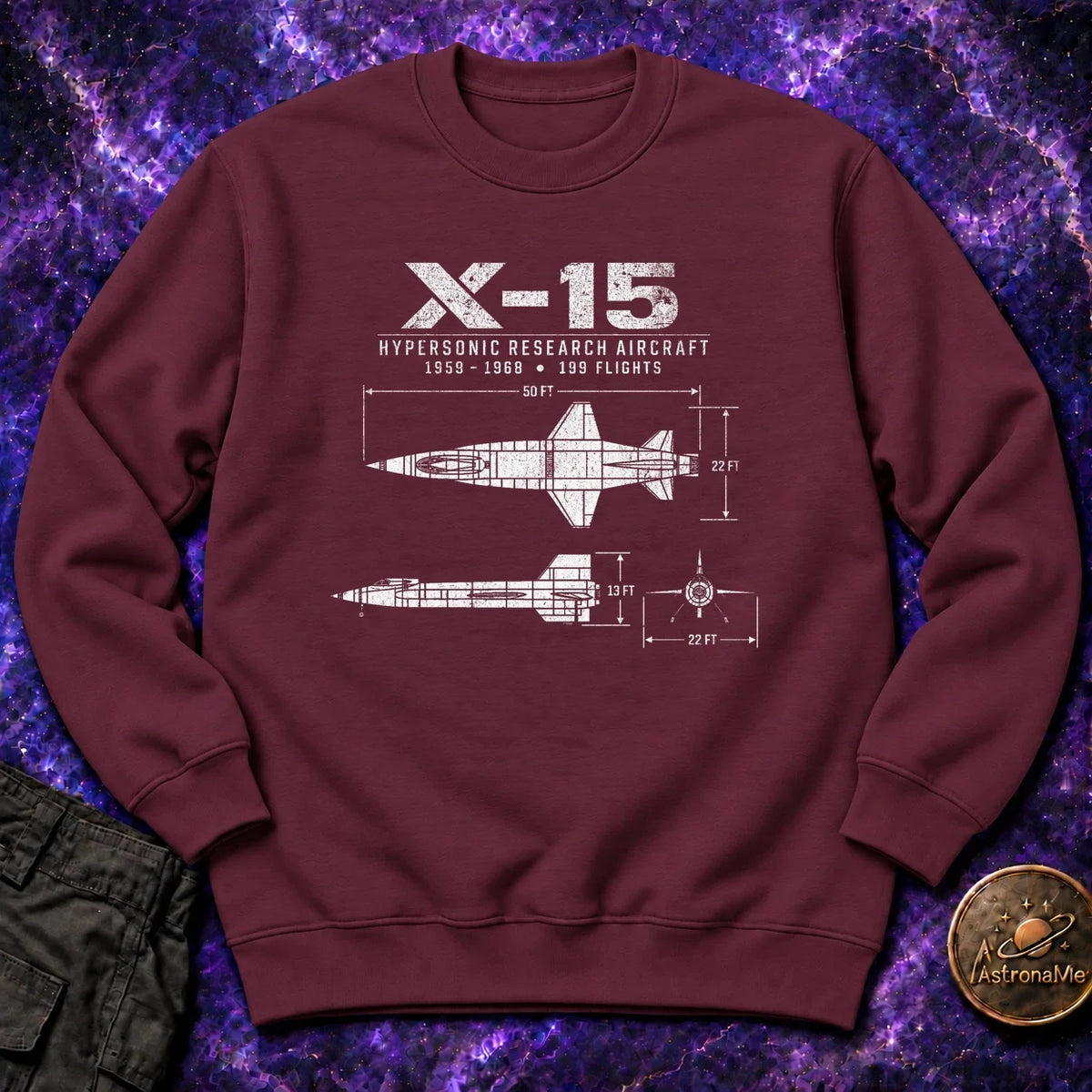 X-15 Schematic Crewneck Sweatshirt product image 3