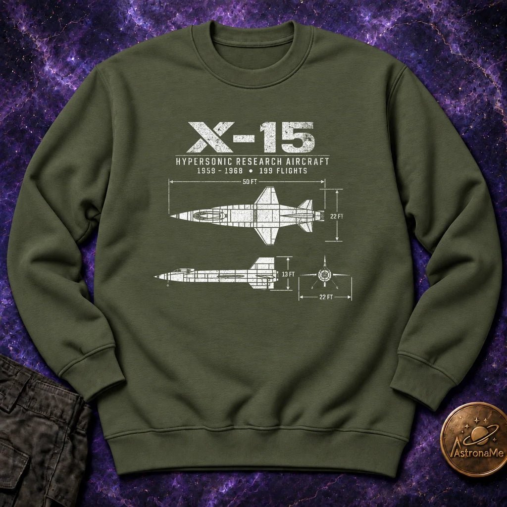 X-15 Schematic Crewneck Sweatshirt product image 1