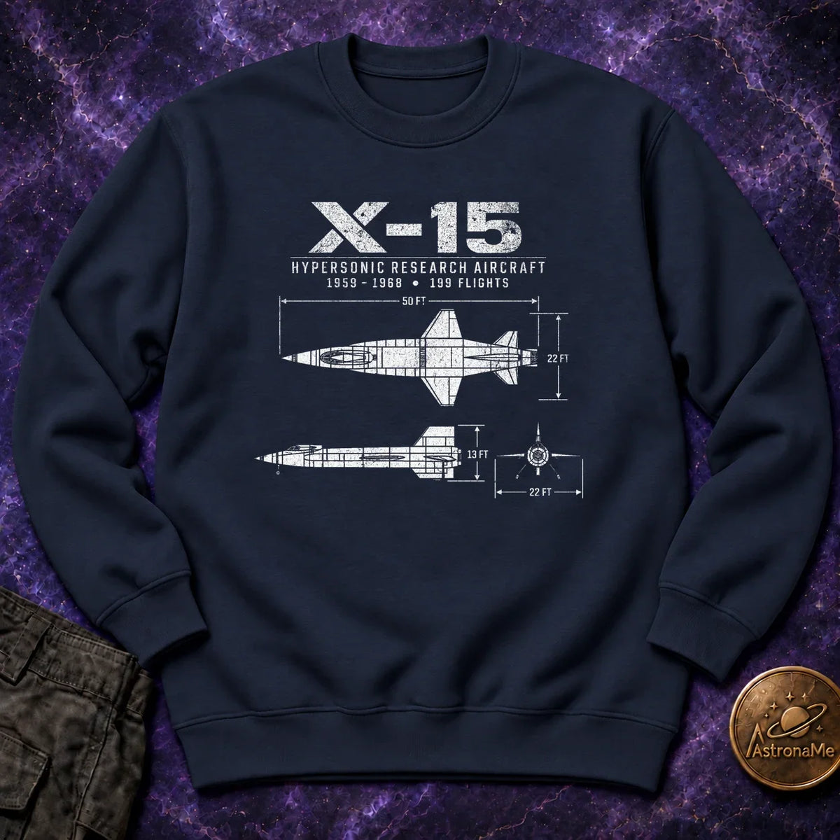 X-15 Schematic Crewneck Sweatshirt product image 4