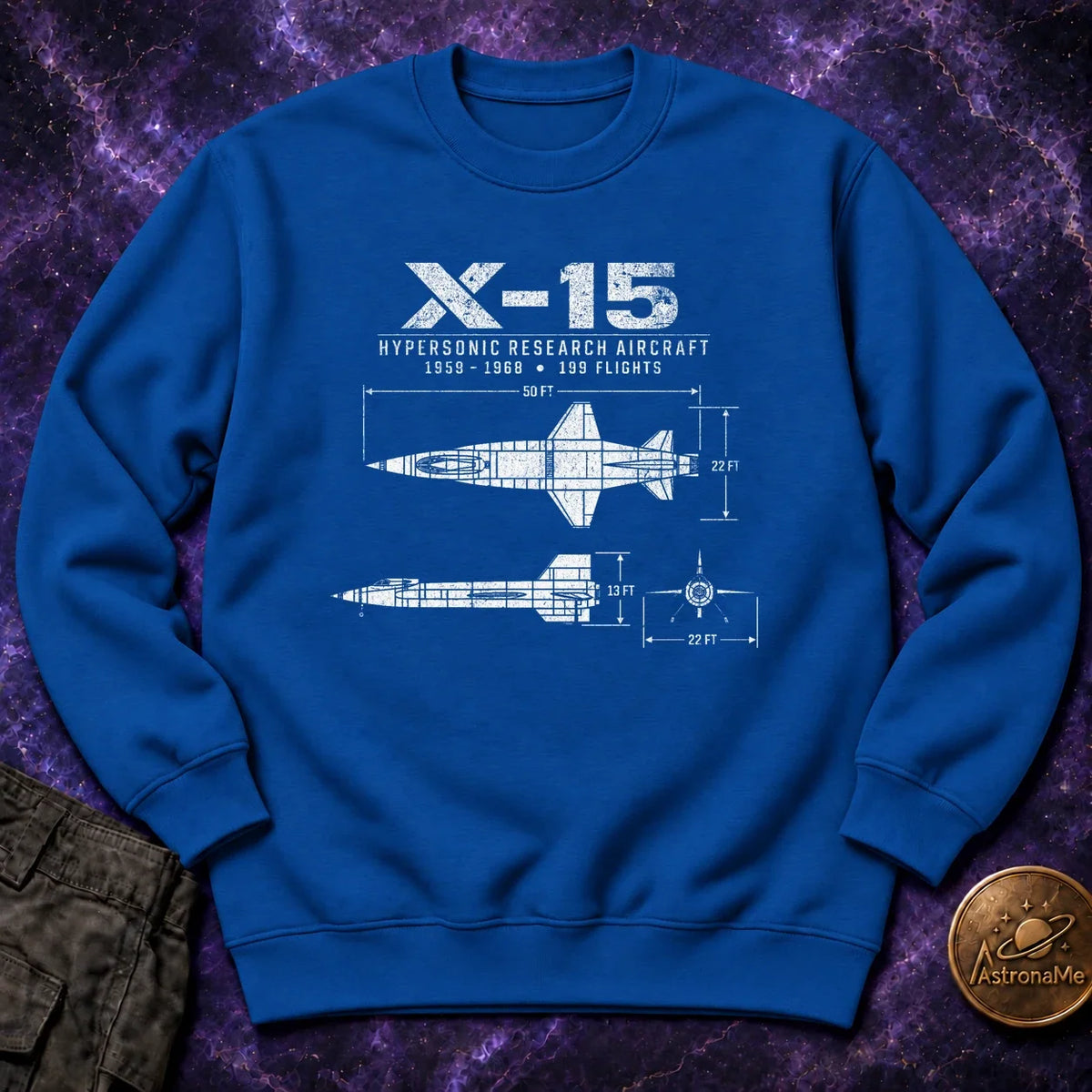X-15 Schematic Crewneck Sweatshirt product image 6