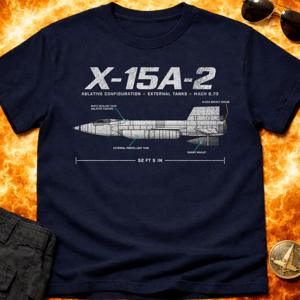 X-15A-2 Schematic T-Shirt product image 1