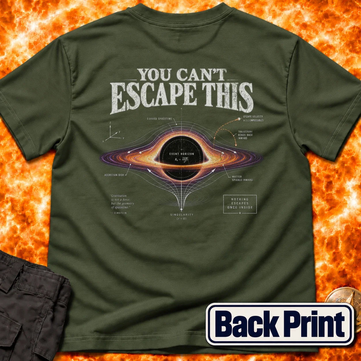 You Can't Escape This Back Print T-Shirt product image 5