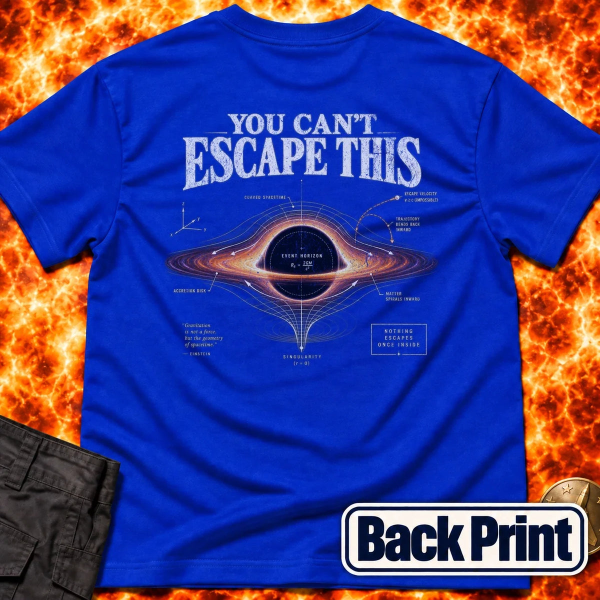 You Can't Escape This Back Print T-Shirt product image 4