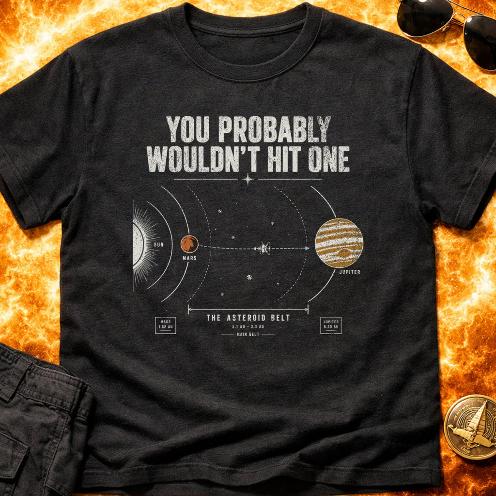 You Probably Wouldnt Hit An Asteroid T-Shirt product image 1